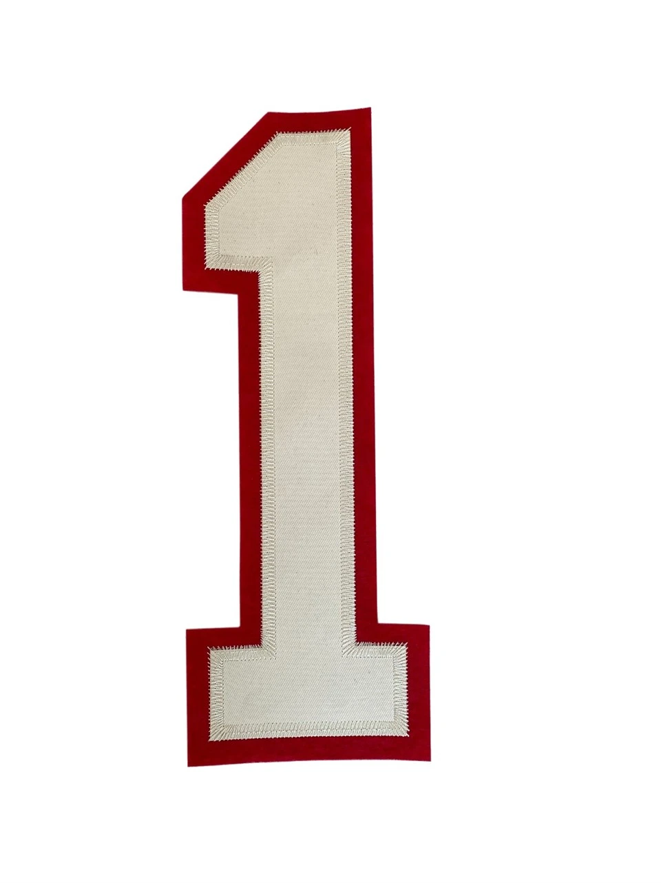 Iron On Tackle Twill Embroidery Number Patches suppliers