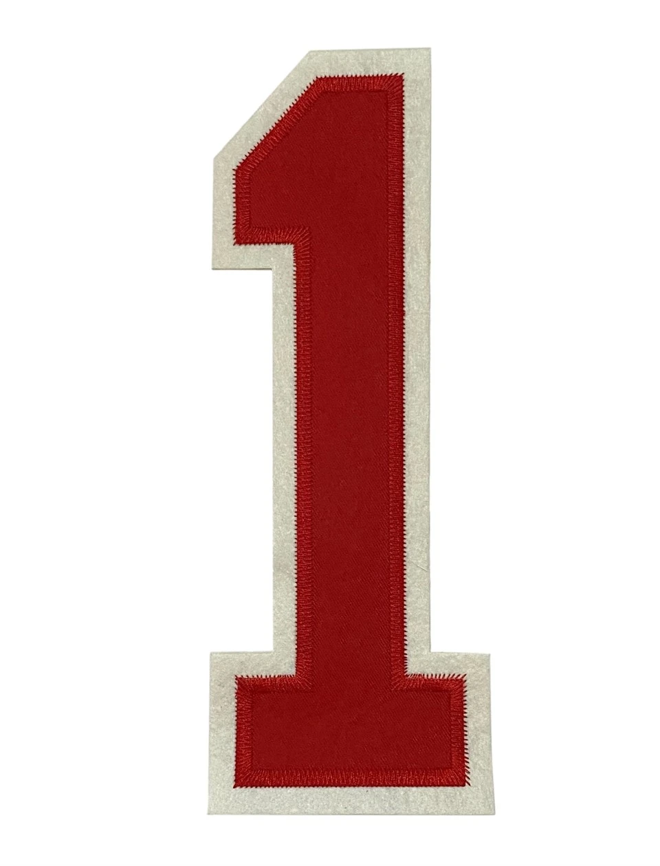 Iron On Tackle Twill Embroidery Number Patches factory