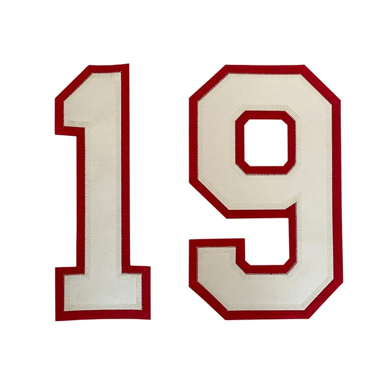 Iron On Tackle Twill Embroidery Number Patches price